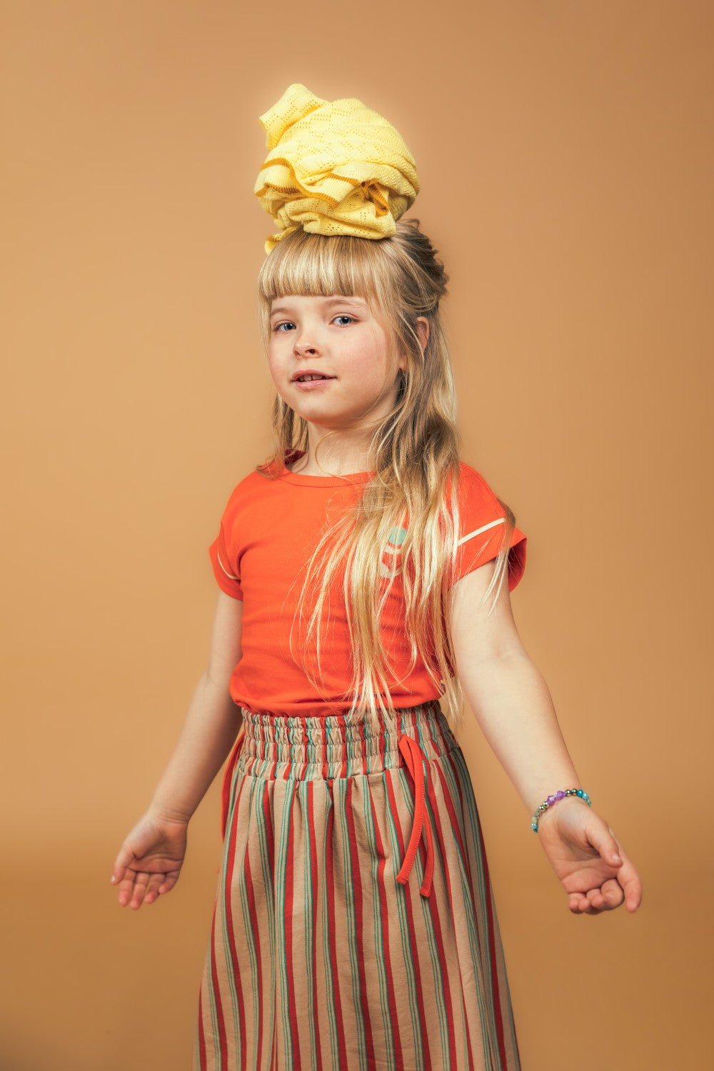 SALE -40%: Langer Jacquard-Jupe mit Streifen von Baba