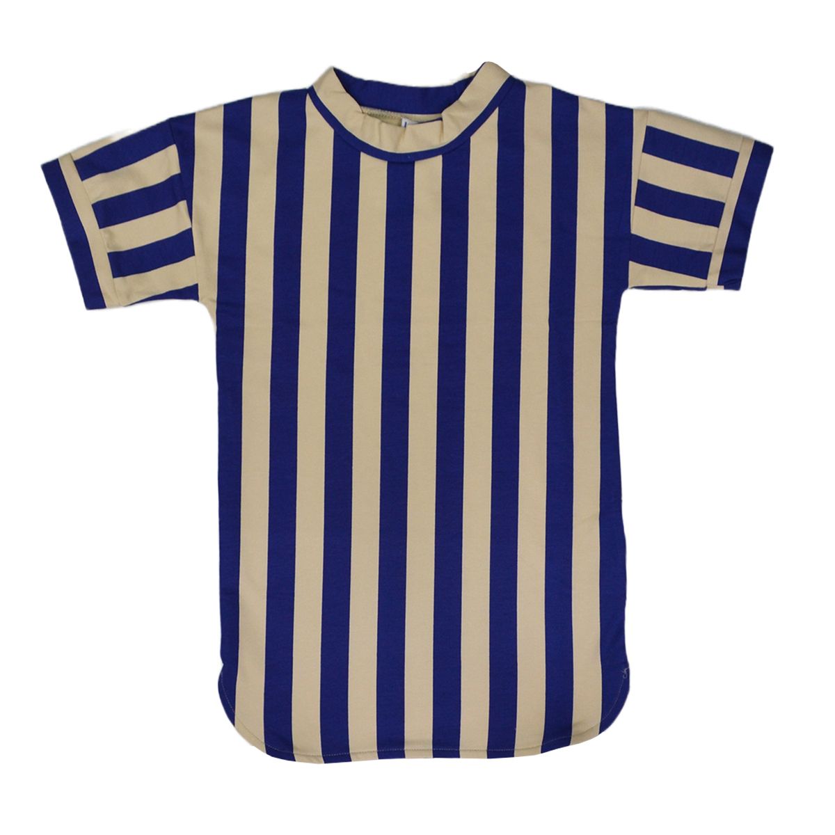 Schlichtes Sommerkleid gestreift Blu/Offwhite von Baba