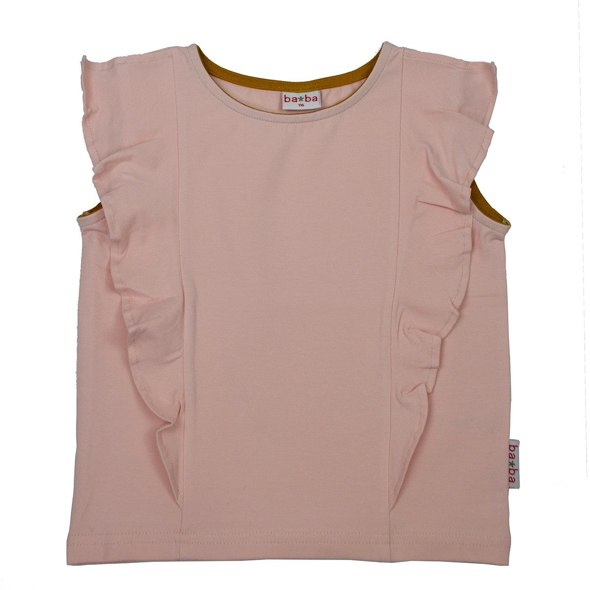 Rüschchen-T-shirt in zartrosa von Baba