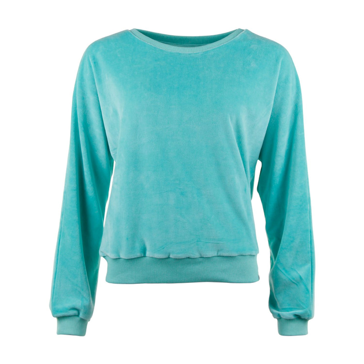 Velours-Pulli in blau/grün von Chills&Fever