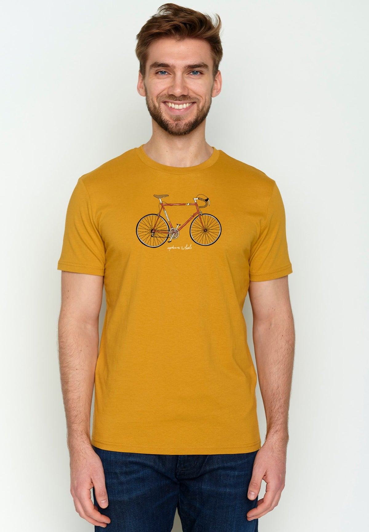T-shirt Bike auf Ocker von Greenbomb