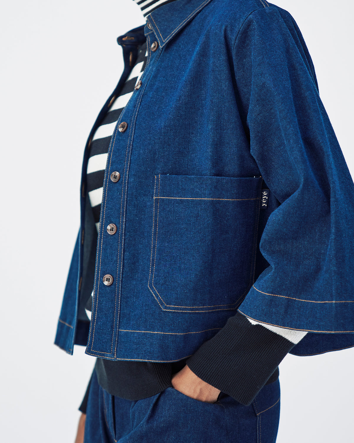 Denim Overshirt von Mademoiselle YéYé