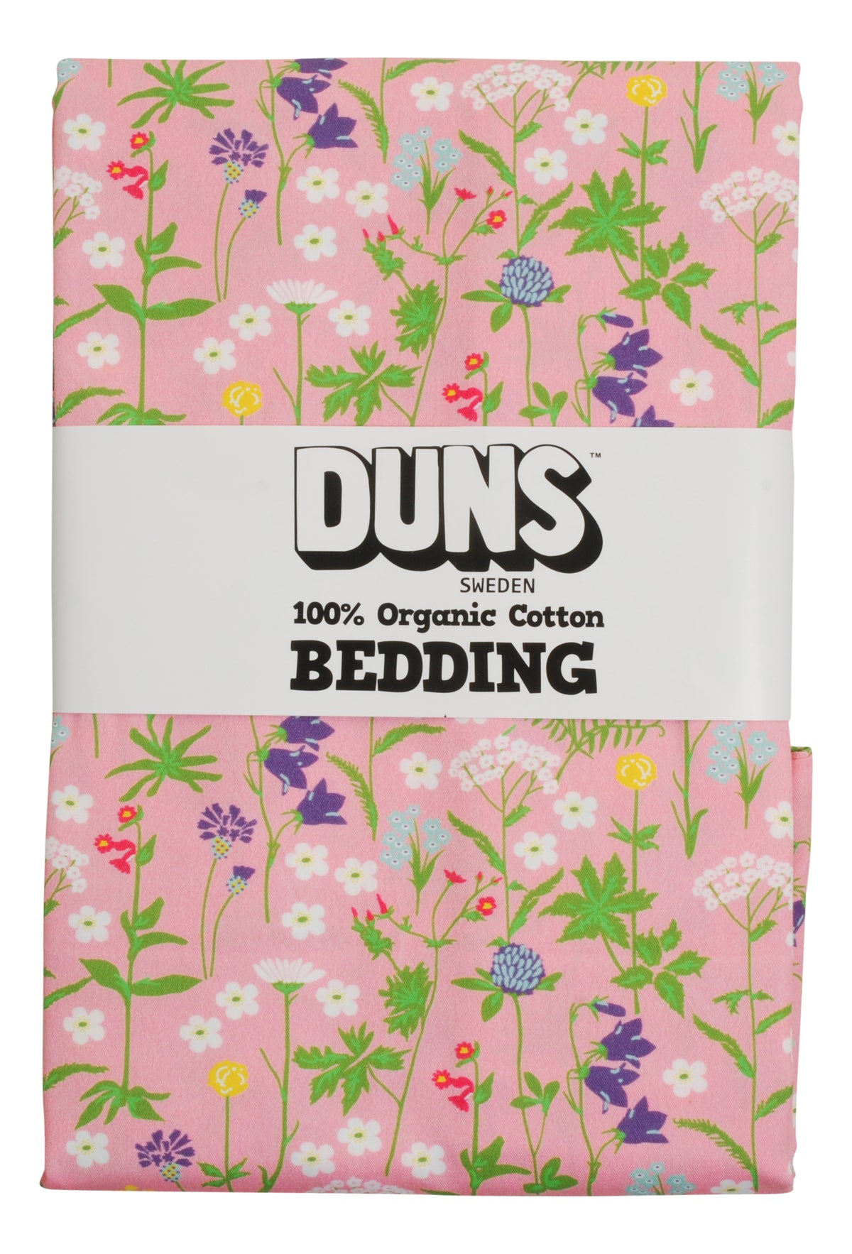Bettwäsche mit Wildlblumen auf Rosa von DUNS