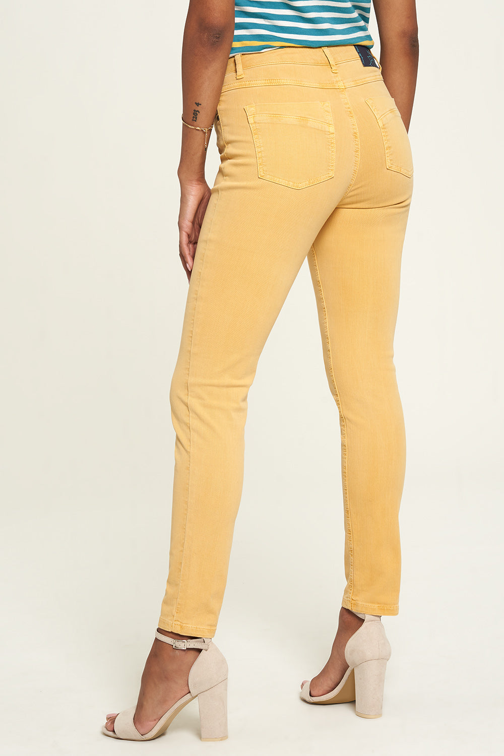 SALE -50%: Skinny-Jeans olive von Tranquillo