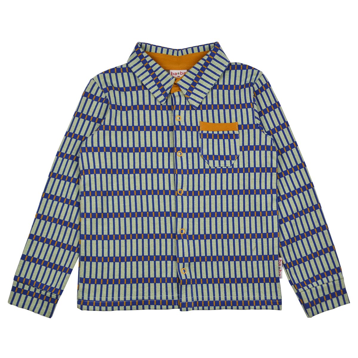 Jacquard-Hemd mit Rastermuster von Baba