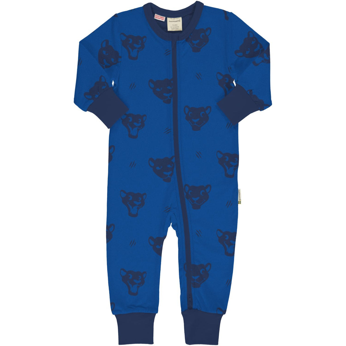 Baby-Pyjama mit Monomuster Panther
