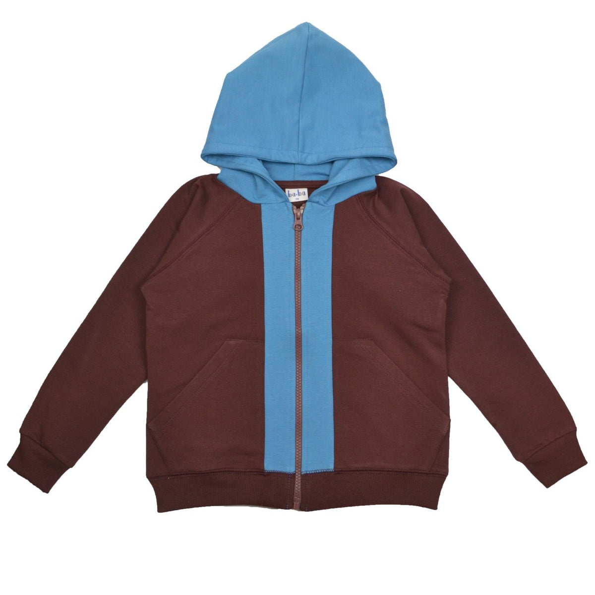 Kapuzenjacke Braun/Blau von Baba