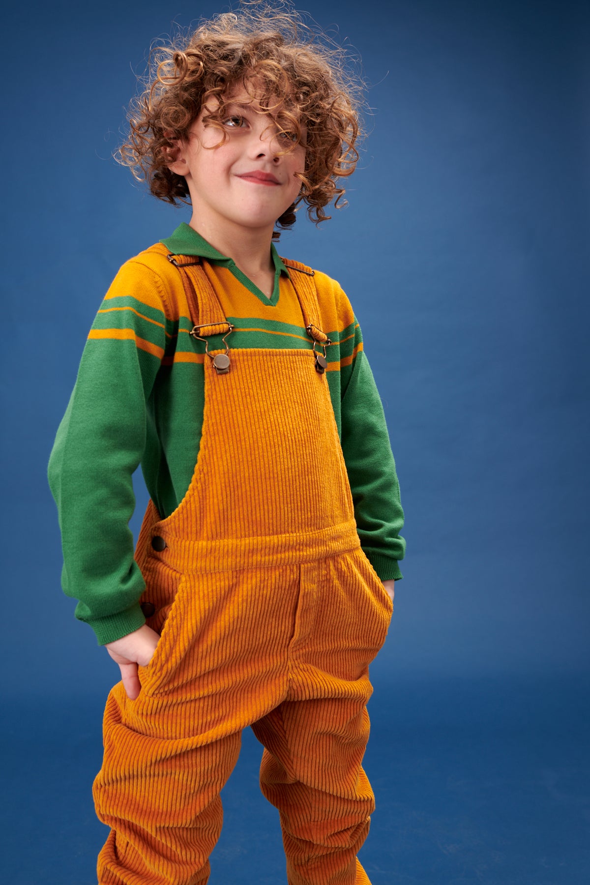 SALE: Polo-Pulli gestrickt in Morrocan Blue von Lily Balou