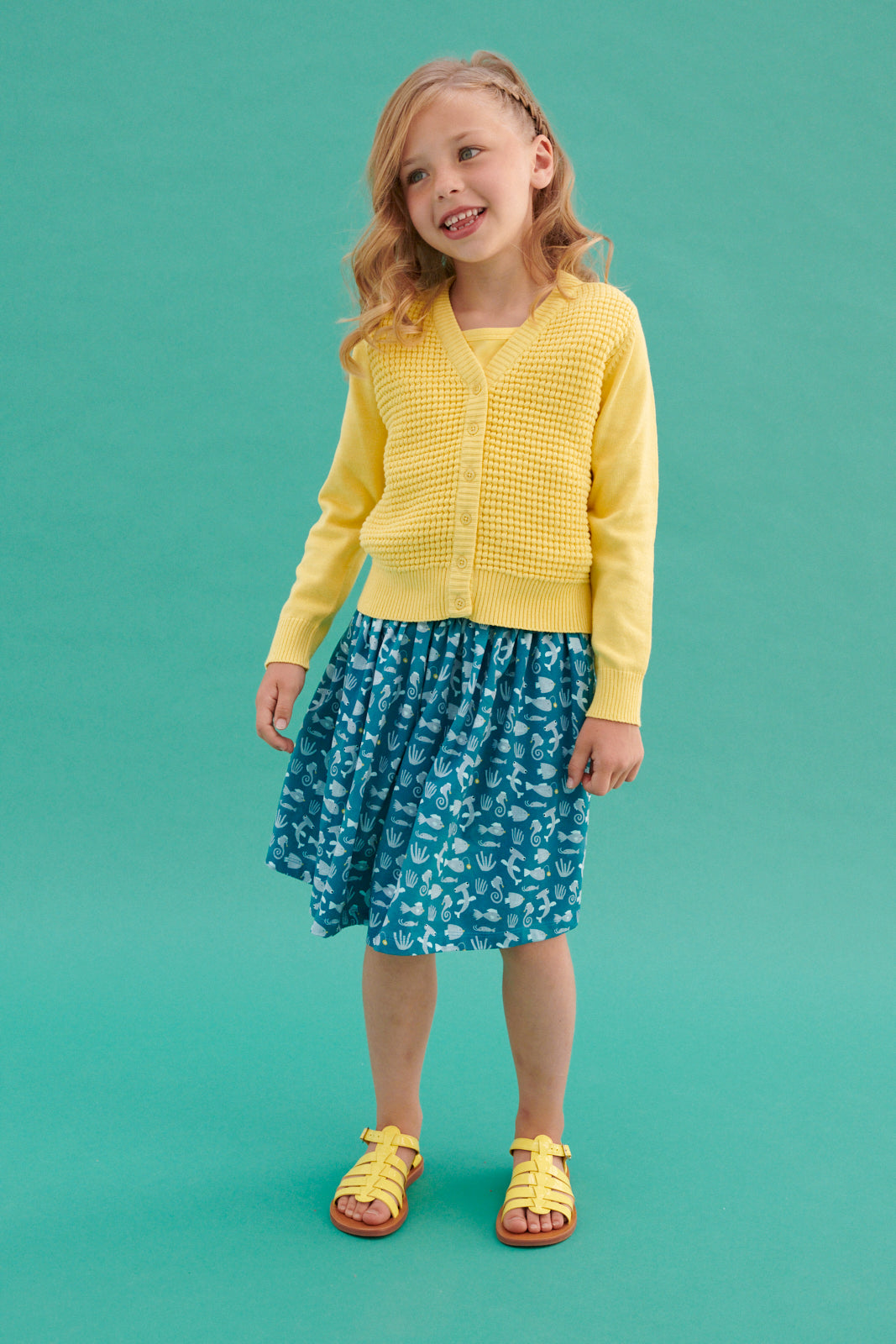 SALE: Strick-Shirt gestreift Zitrone/Lavendel von Lily Balou
