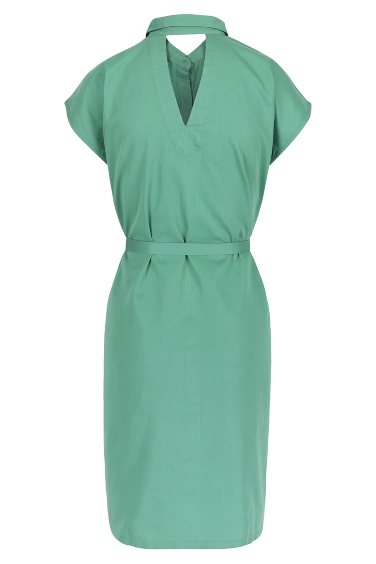 SALE: Satin-Kleid uni in Smaragdgrün von Lily Balou