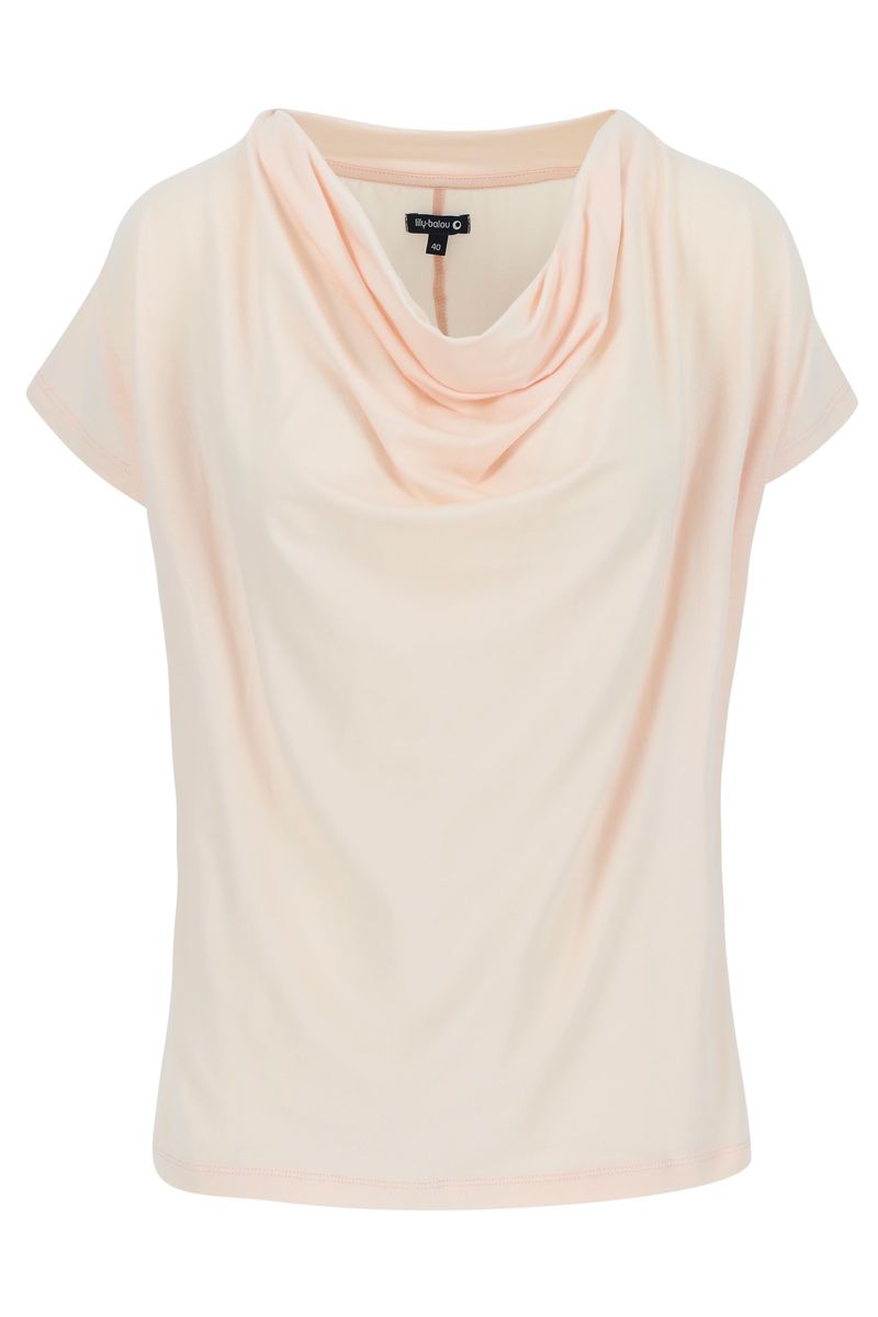SALE: Wasserfall-Shirt in Zartrosa von Lily Balou