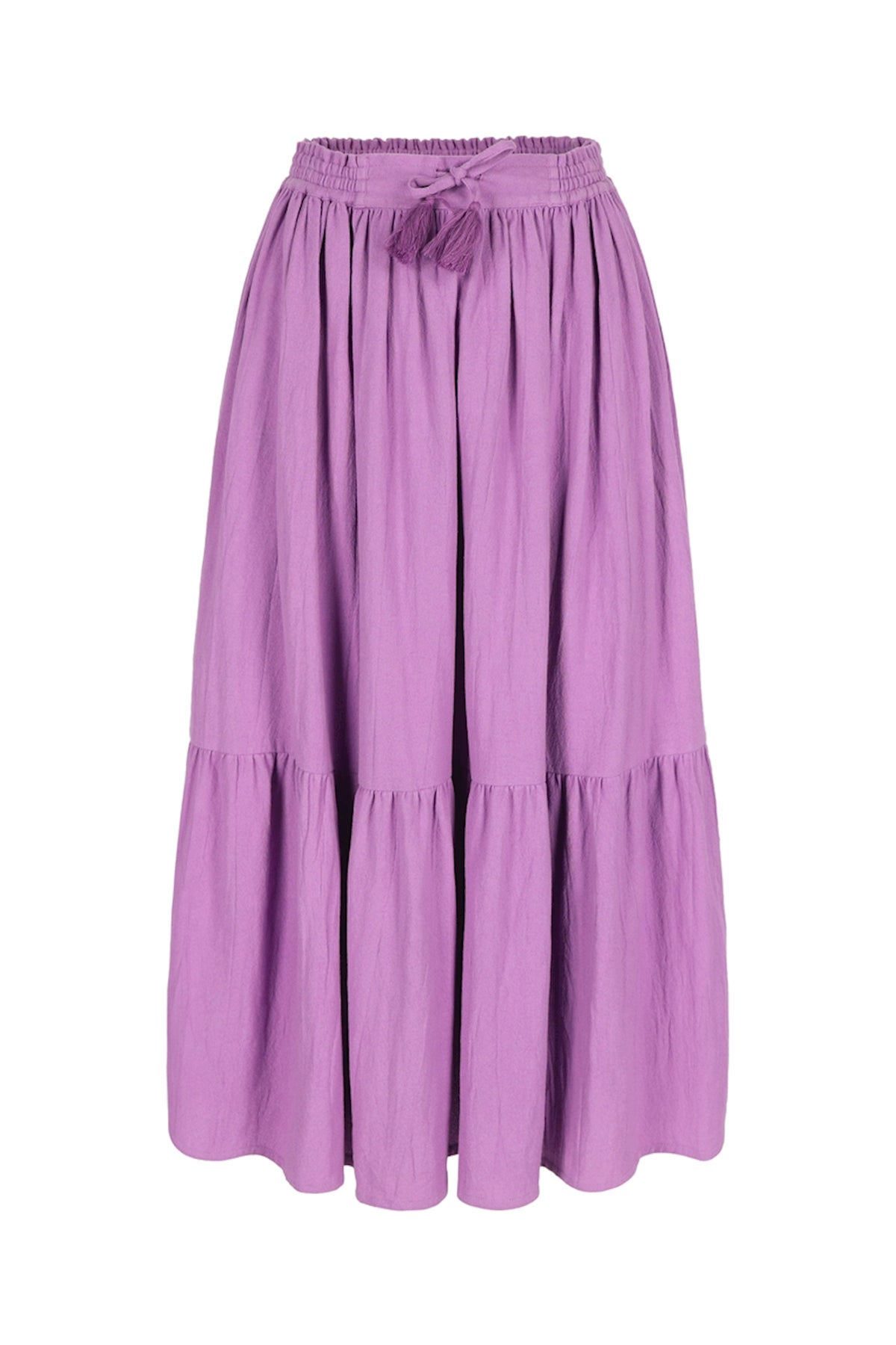SALE: Langer Jupe in Maulbeer-Violet von Lily Balou