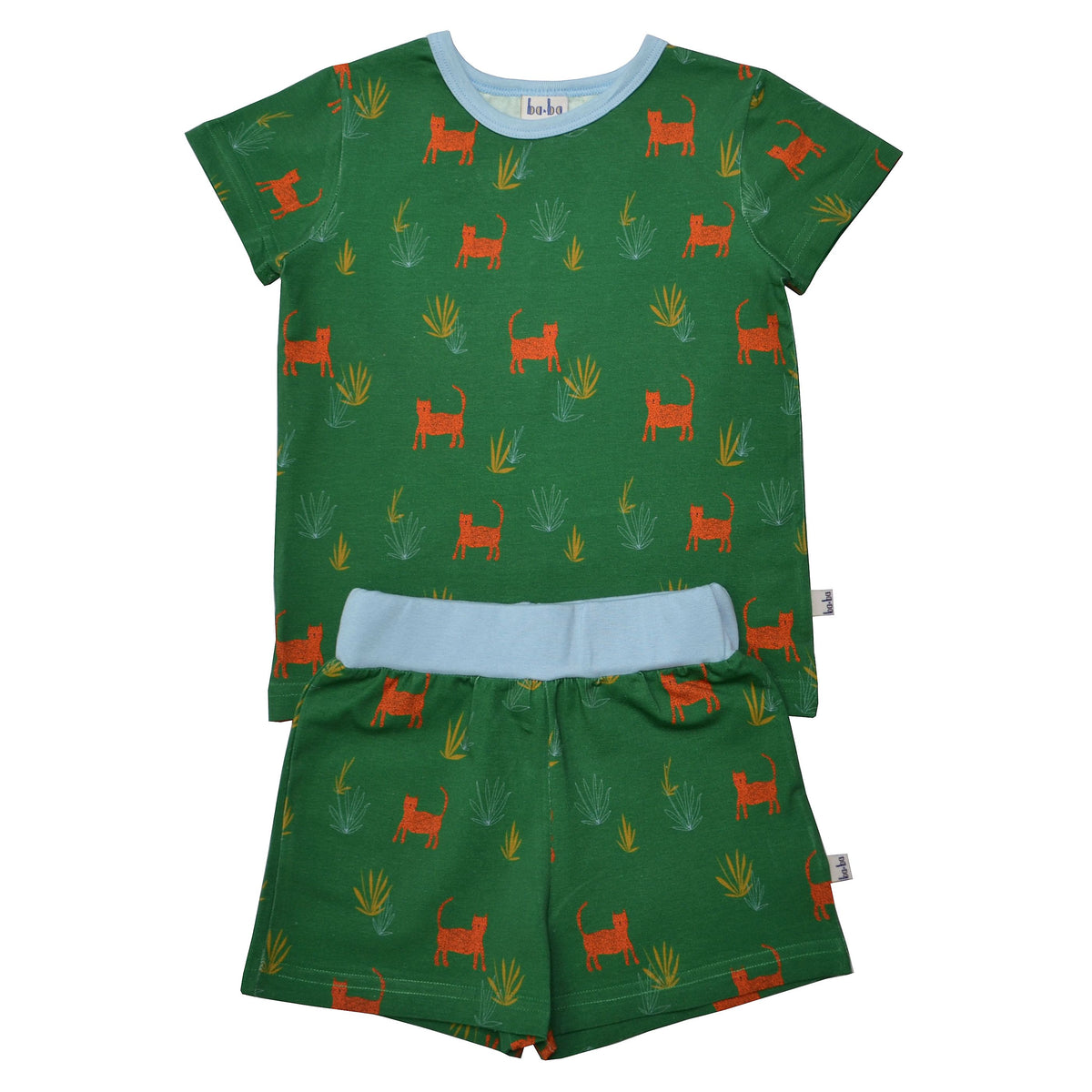 SALE: Sommer-Pyjama 2-teiler mit Katzen von Baba