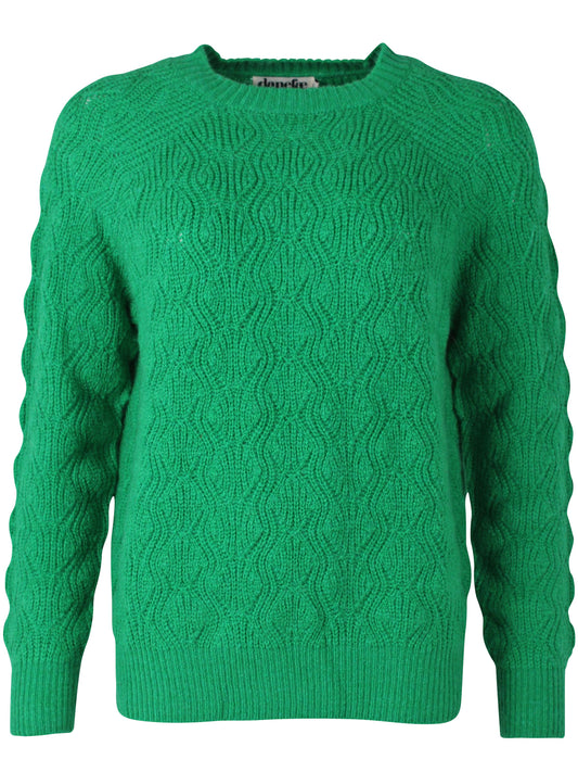 Wollpullover in Grassgrün von Danefae