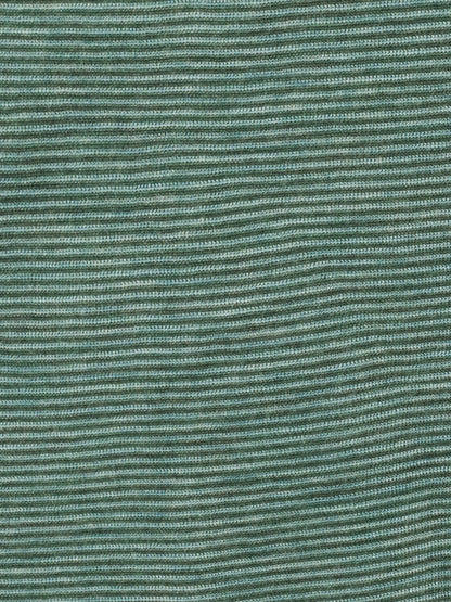 Wolle-Shirt gestreift Aqua-Dusty Green