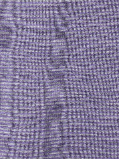 Wolle-Shirt dünn gestreift Violet-Grau Mélange