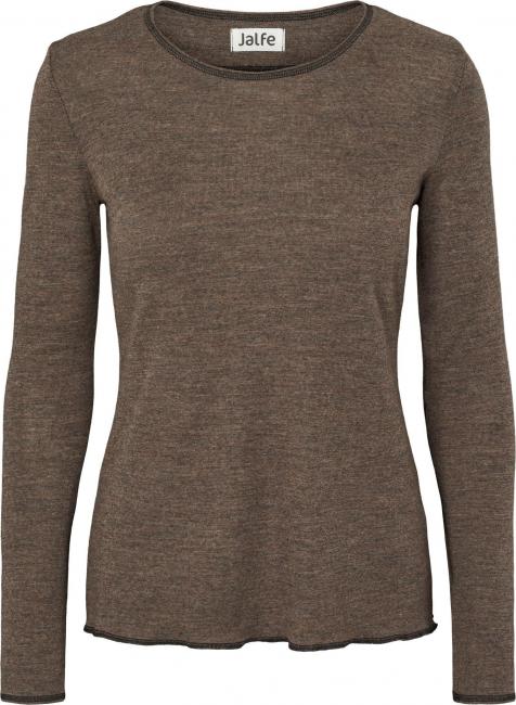Wolle-Damenshirt Langarm  in Wood von Jalfe