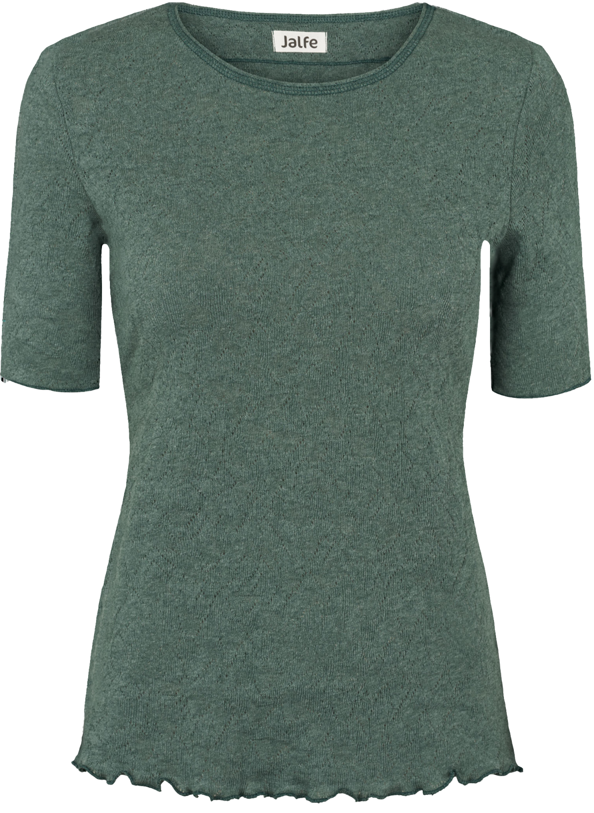 T-shirt Jacquard in sea mélange von Jalfe