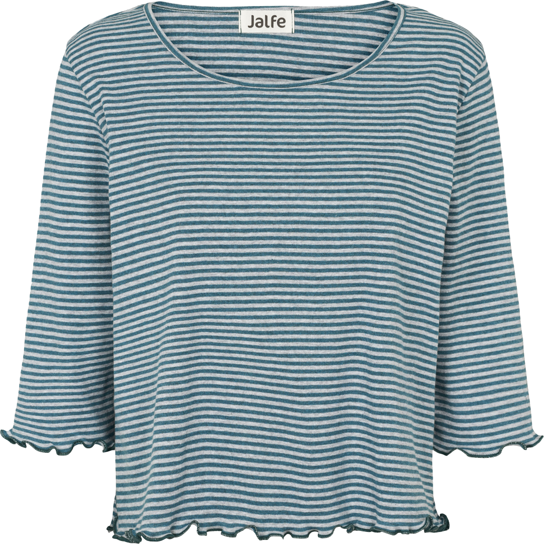Oversize-Shirt gestreift Caribbean-Mouse Mélange