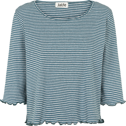 Oversize-Shirt gestreift Caribbean-Mouse Mélange