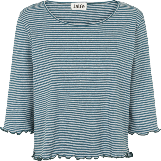 Oversize-Shirt gestreift Caribbean-Mouse Mélange