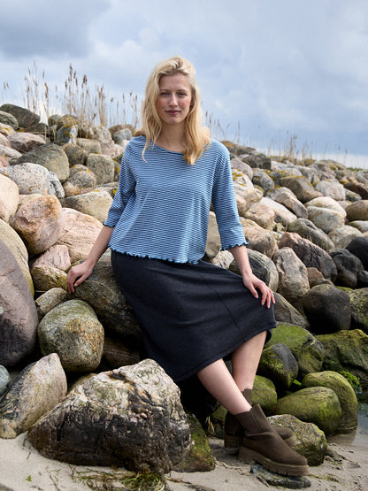 Oversize-Shirt gestreift Grün-Nature