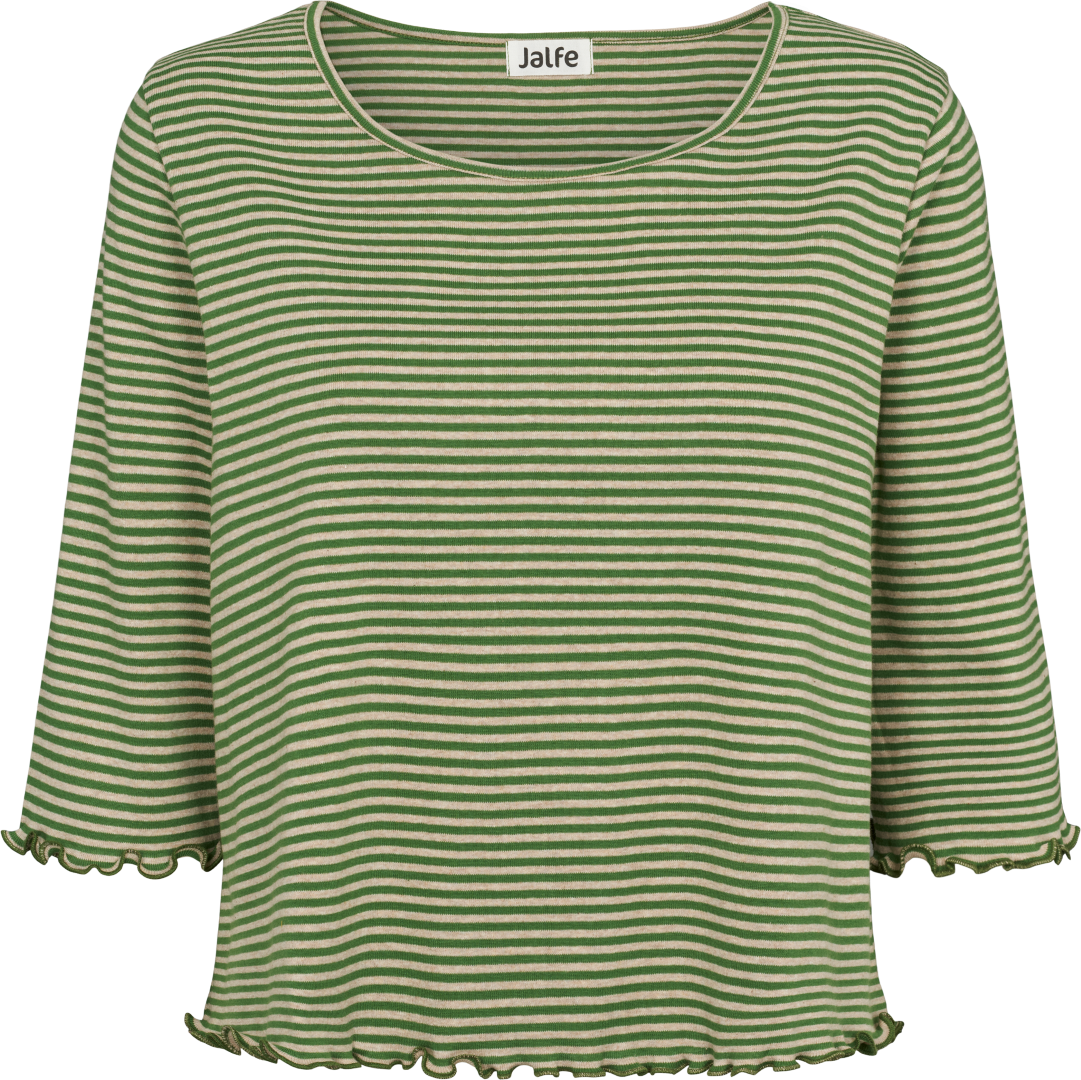 Oversize-Shirt gestreift Grün-Nature