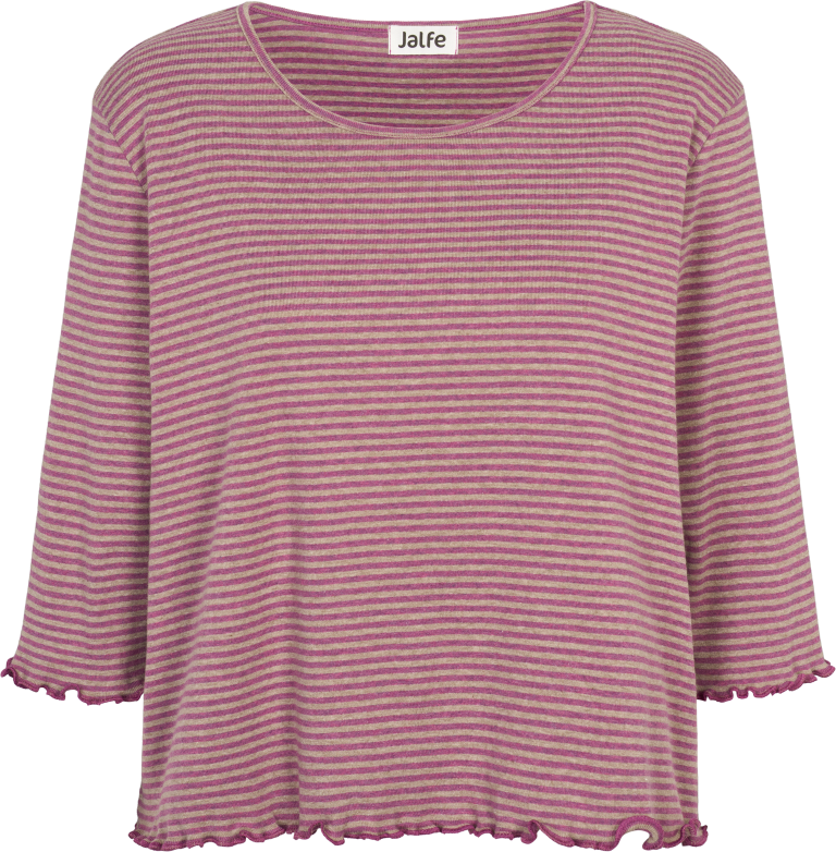 Oversize-Shirt gestreift Beige/Heather