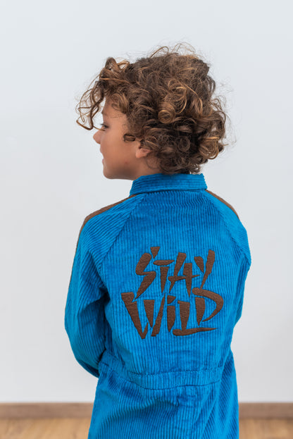 SALE: Cord-Overall Stay Wild in Mykonos Blue von Lily Balou