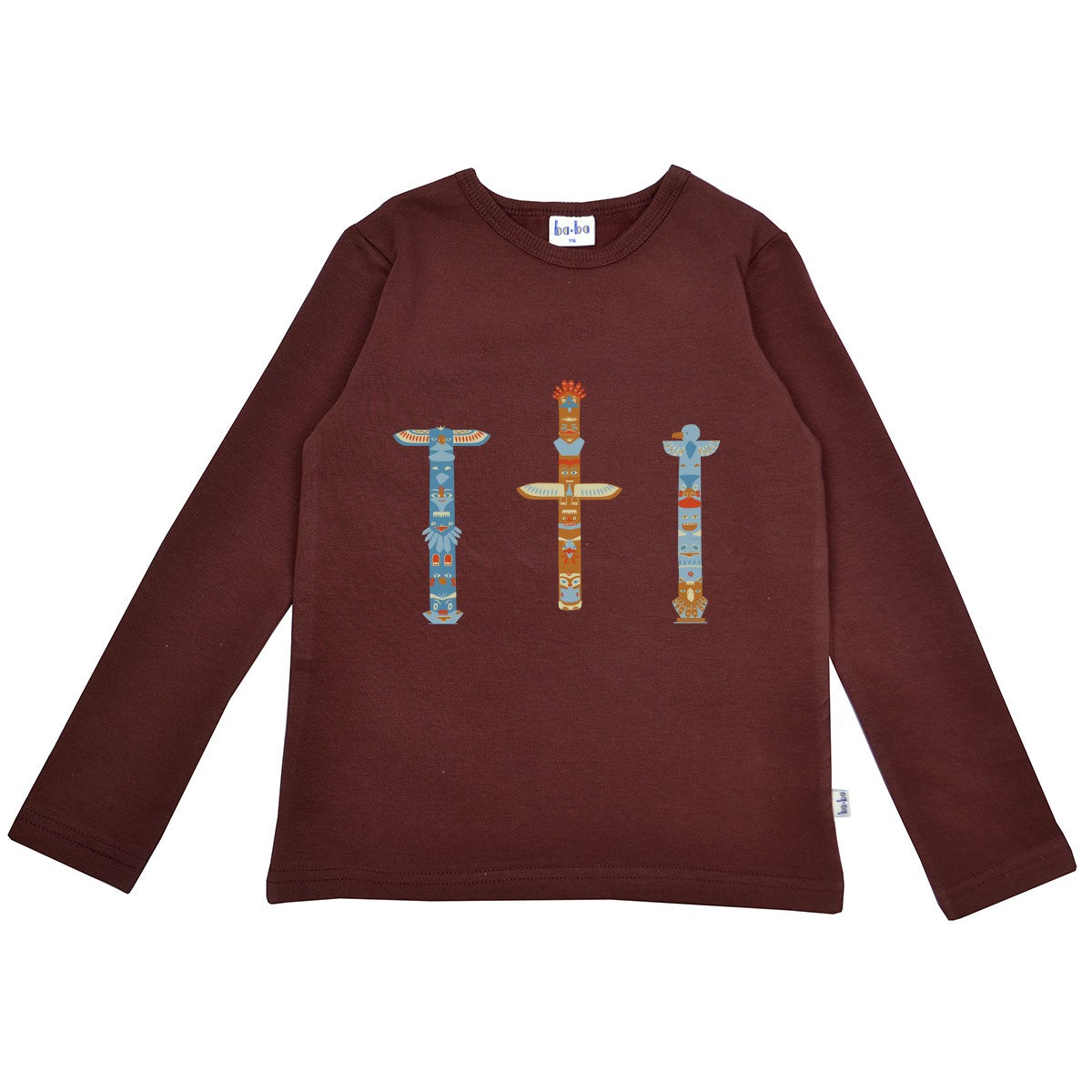 SALE: Langarm-Shirt Totem Braun von Baba