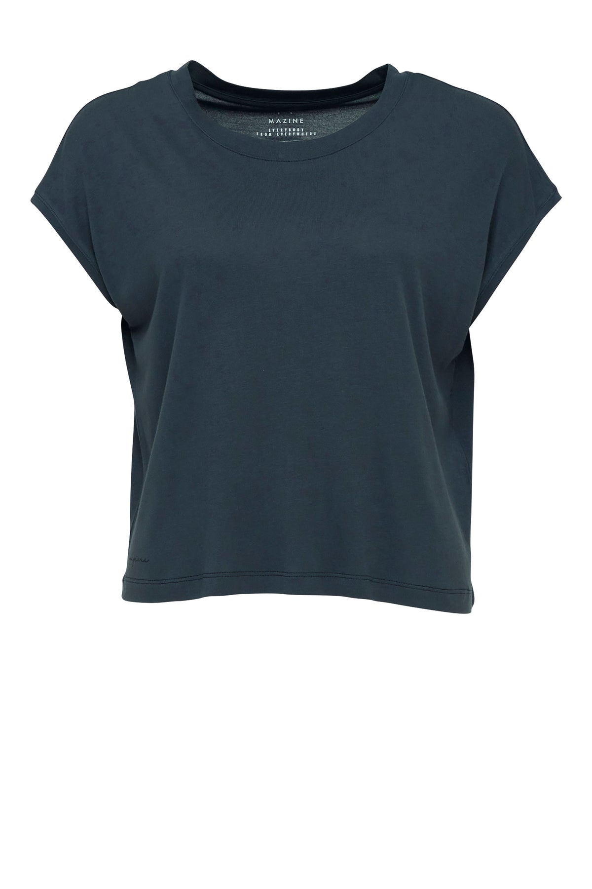 T-shirt aus Ecovero in Tintenblau von Mazine