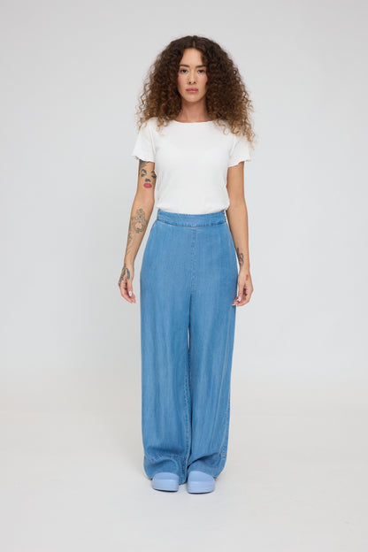 Denim Sommerhose dark blue von Mazine