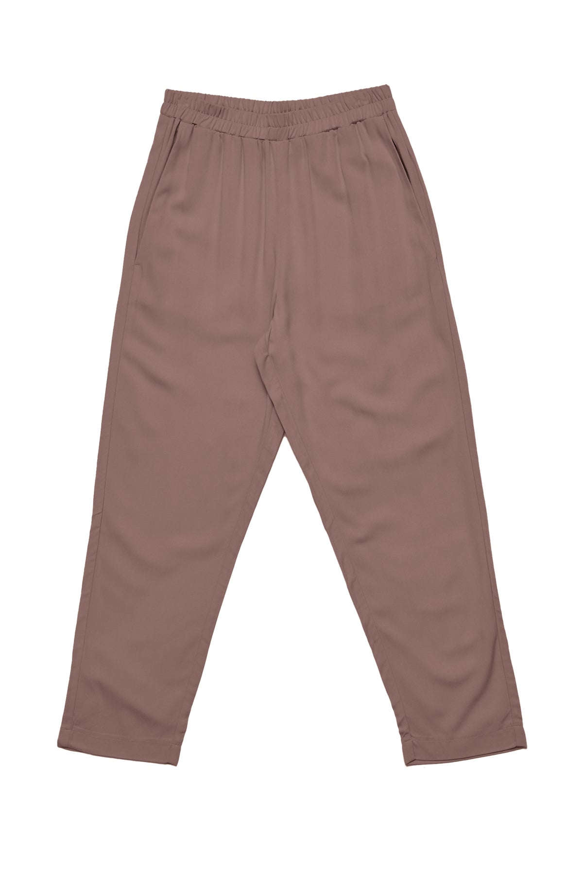 Sommerhose mit geradem Bein in Graubraun von Mazine
