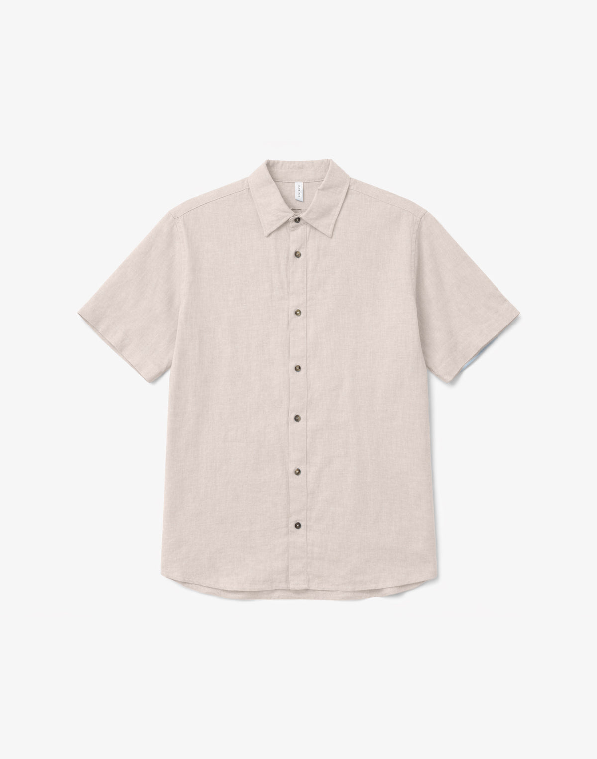 Leinen Shirt Kurzarm in Moon von Mazine