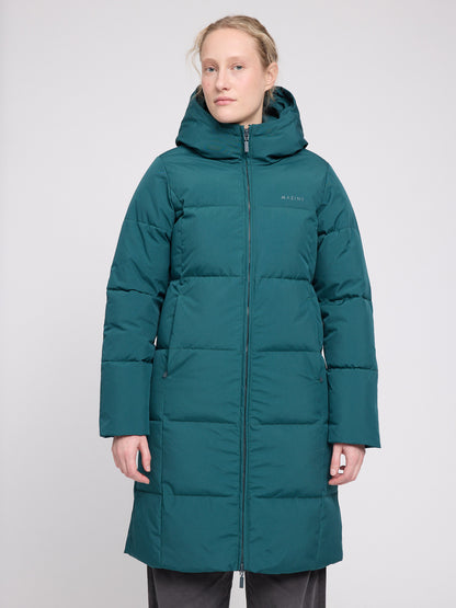 Wintermantel in Deep Teal von Mazine