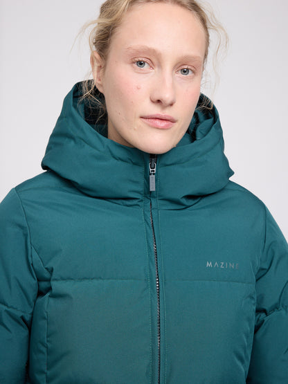 Wintermantel in Deep Teal von Mazine