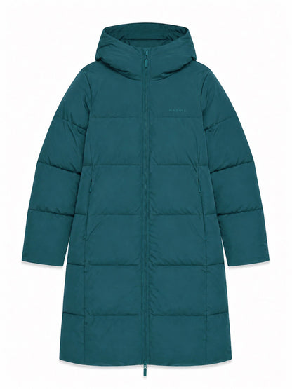 Wintermantel in Deep Teal von Mazine