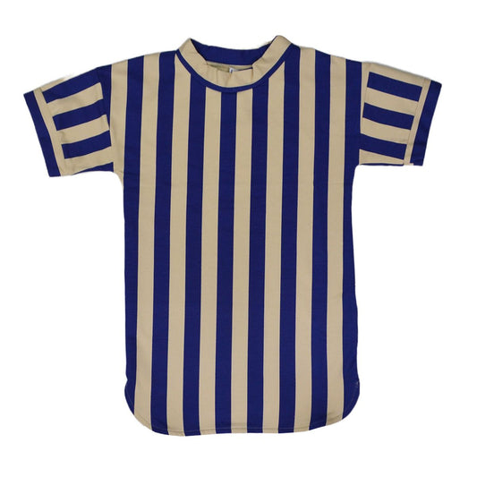 Schlichtes Sommerkleid gestreift Blu/Offwhite von Baba
