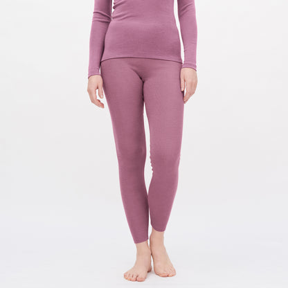 Leggings Damen Wolle/Seide in Rosa