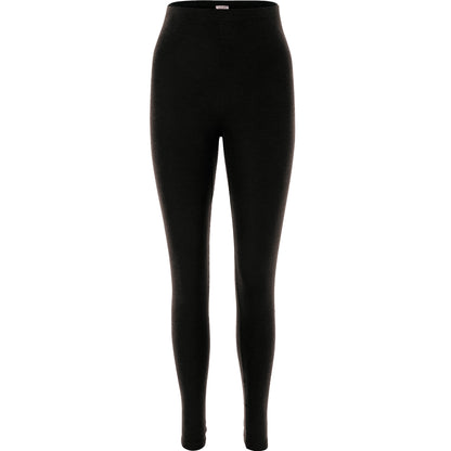 Leggings Damen Wolle/Seide in Schwarz