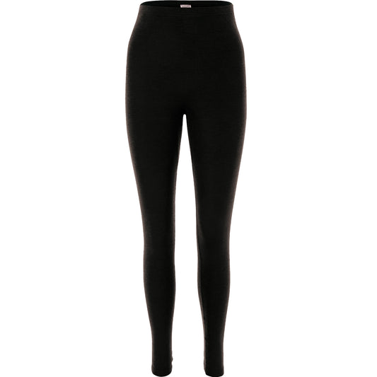Leggings Damen Wolle/Seide in Schwarz