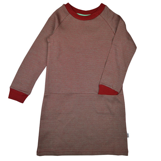 SALE -50%: Langarmkleid Jacquard mit Rastermuster von Baba