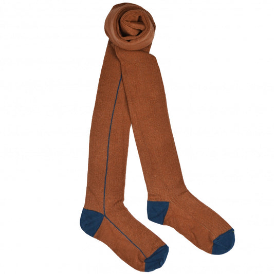 Strumpfhose Braun mit blauem Strich von Baba