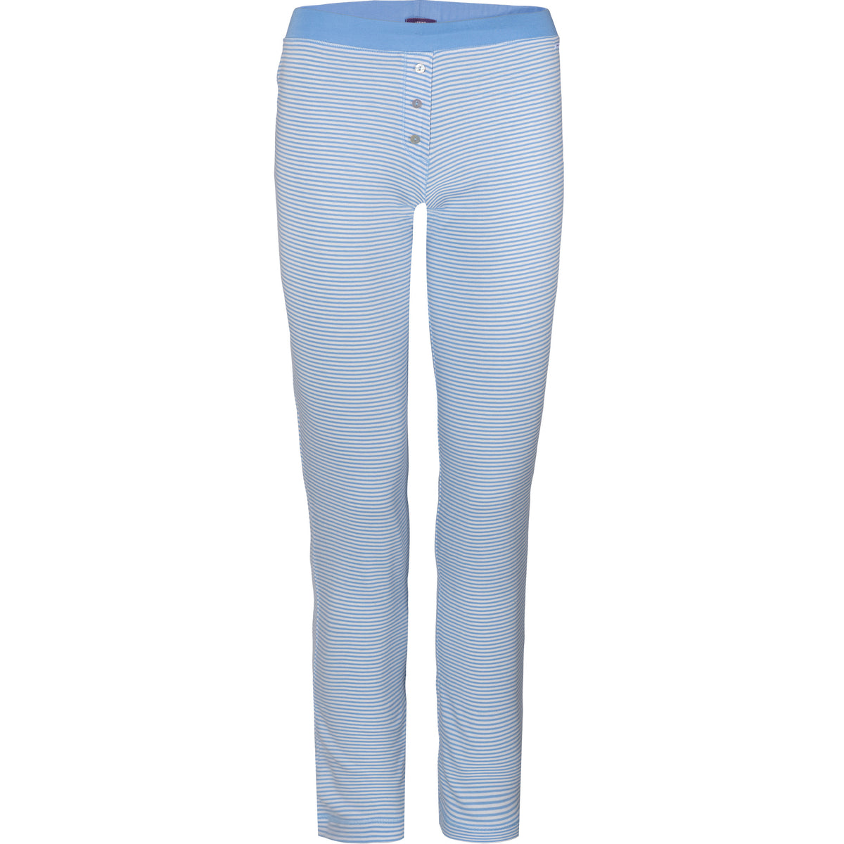 Pyjama-Hose gestreift Hellblau/Natur von Living Craft
