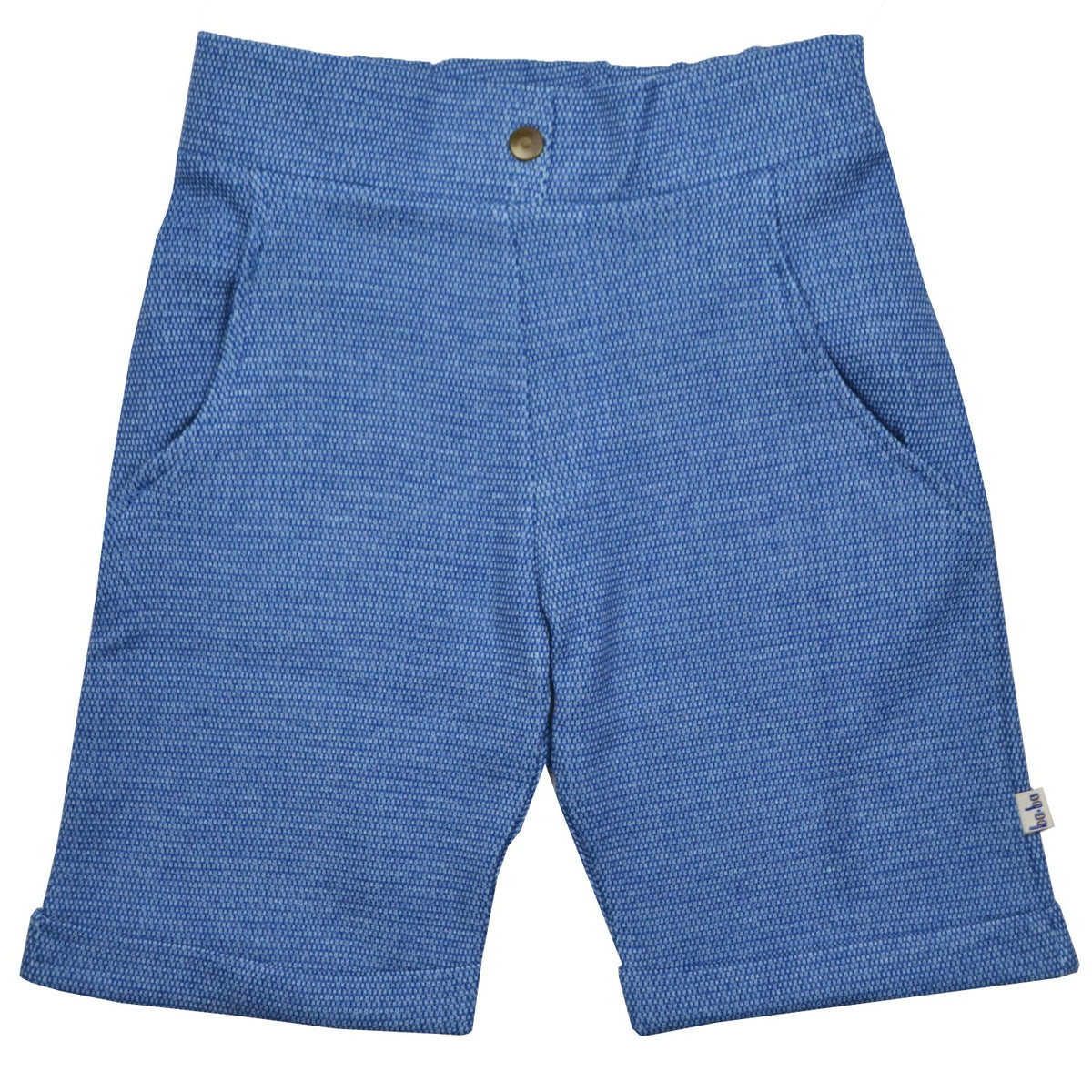 Shorts in Jacquard in Jeansblau von Baba