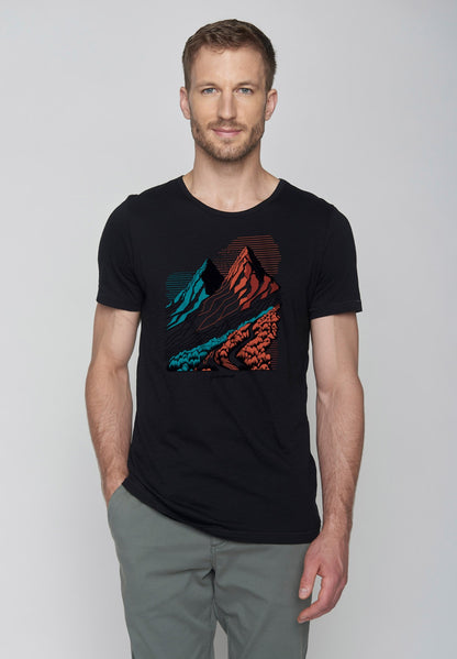 T-shirt Spice Twin Hills auf Schwarz Greenbomb