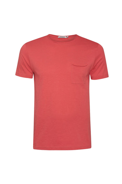 T-shirt Open Uni Sonnenrot Greenbomb