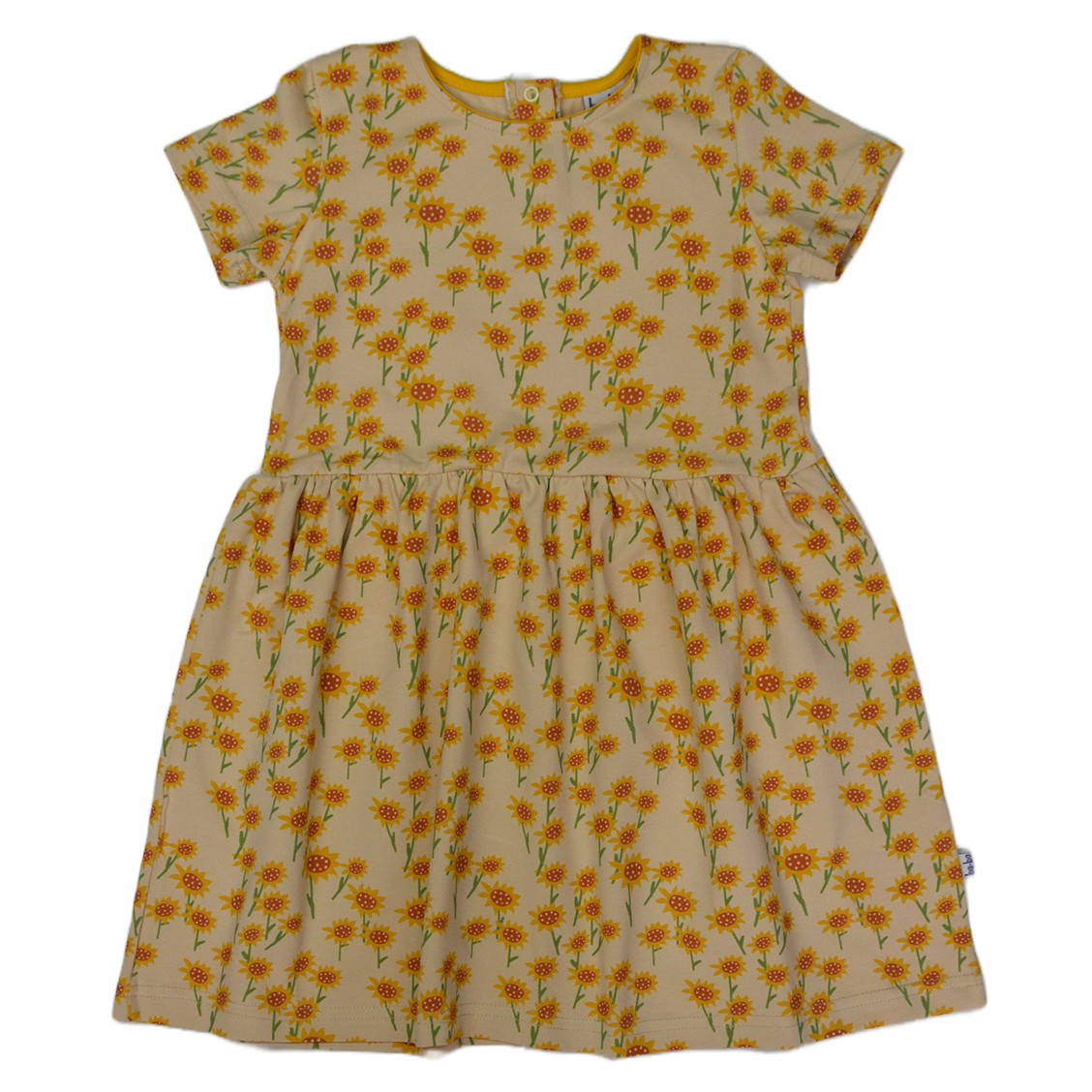 Kurzarm-Sommerkleid mit Sonnenblumen von Baba