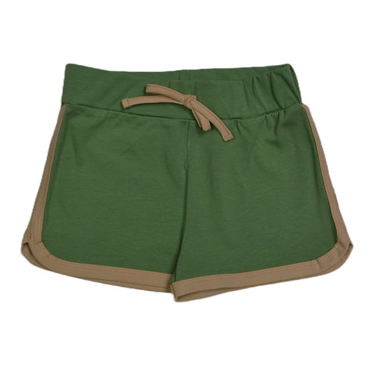 Short in Grün mit Off-white Einfassung von Baba