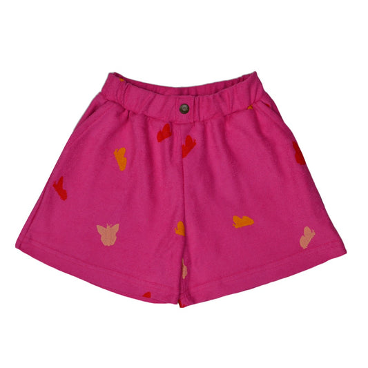 Finch Short in Frottée mit Schmetterlingen von Baba